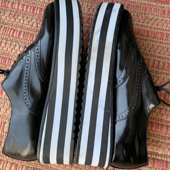 Aldo Black Leather Creepers - Picture 7 of 7